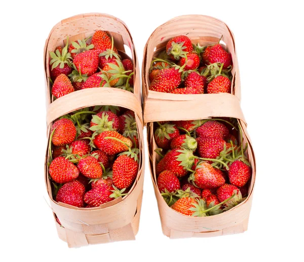 Strawberries in a basket — Stock Photo, Image