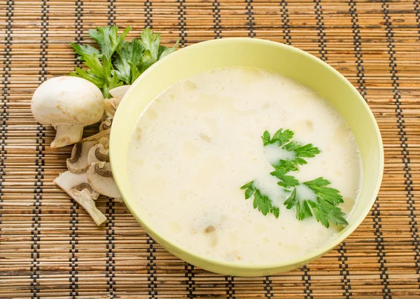 Mushroom ingredients soup Stock Picture