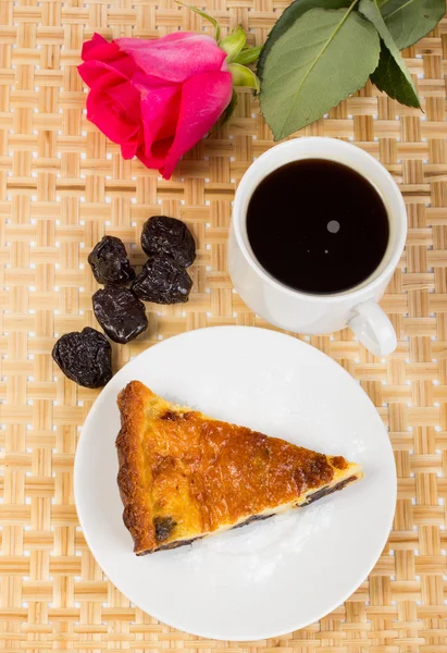 Prunes and coffee pie