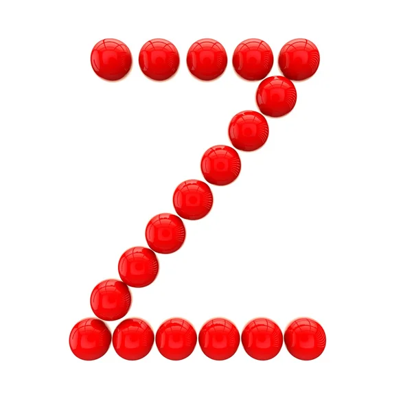 Letter "Z" from spheres — Stock Photo, Image