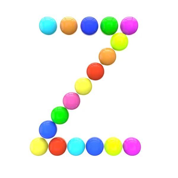 Letter "Z" from spheres — Stock Photo, Image