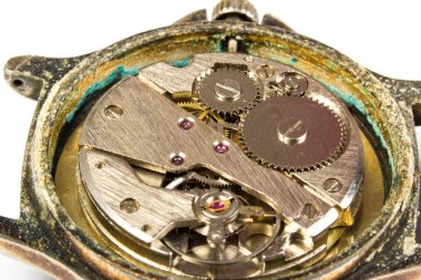 Saat mekanizması yakın çekim