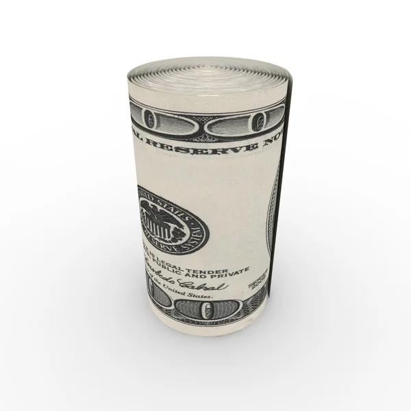 Dollars rolled — Stock Photo, Image