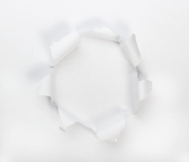 bir metin veya görüntü için bir açılış ile yırtık kağıt yerleştirin