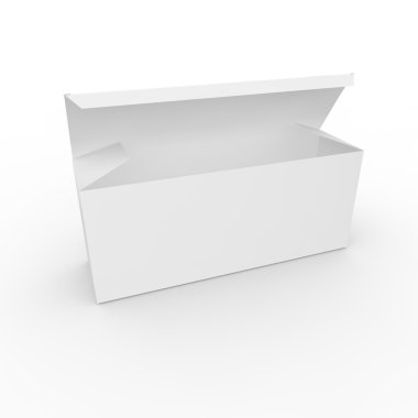 beyaz zemin üzerinde boş kutu