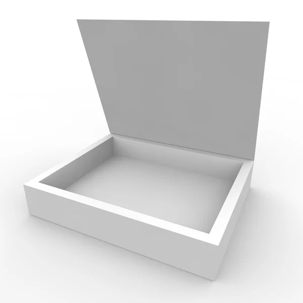 Empty box on a white background — Stock Photo, Image