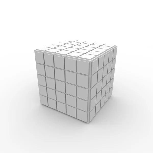 Cubo rubico - un puzzle logico — Foto Stock