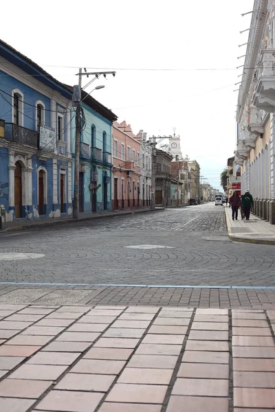 Вид на улицу в Риобамбе, Эквадор — стоковое фото