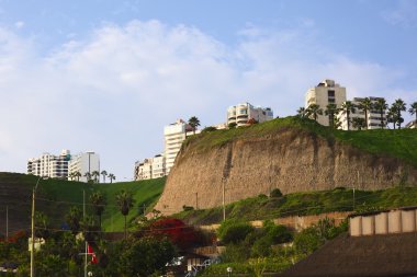 miraflores, lima, Peru kıyılarında