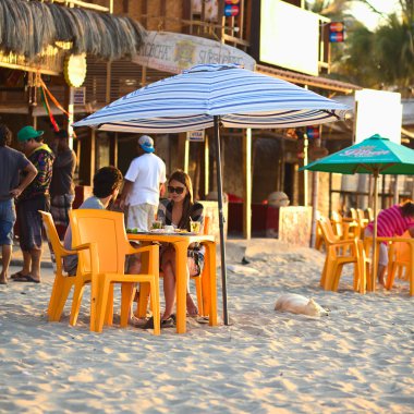 mancora, peru plajda yemek