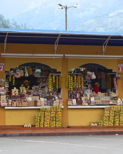 Stánky s občerstvením v banos, Ekvádor — Stock fotografie