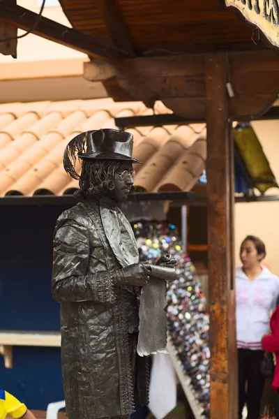 Living Statue in Banos, Ecuador — Stock Photo, Image