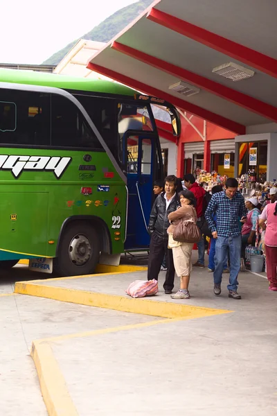 Buszpályaudvar Banos, ecuador — Stock Fotó