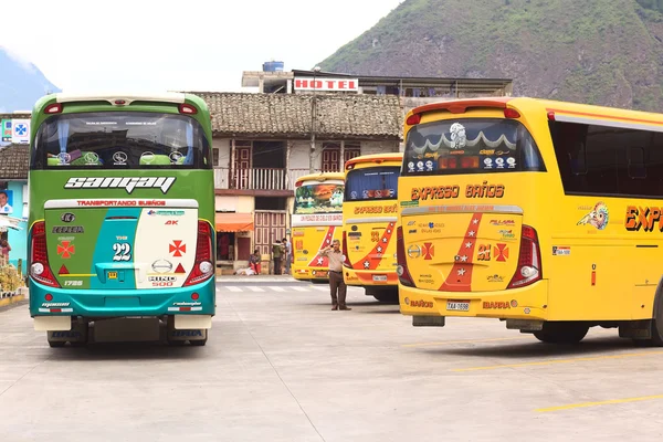 Bussterminalen i banos, ecuador — Stockfoto