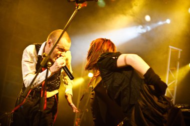 Moskova - 9 Mart: razoom band gerçekleştirir, 9 Mart 2009, Moskova, Rusya otv2 canlı show