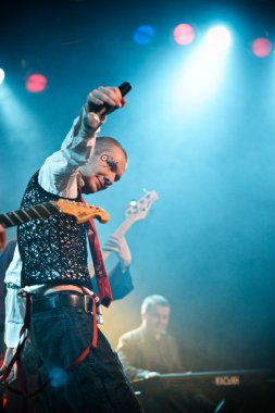 Moskova - 9 Mart: razoom band gerçekleştirir, 9 Mart 2009, Moskova, Rusya otv2 canlı show