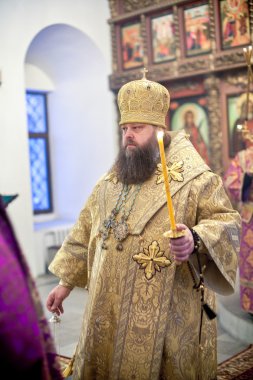 peter bishop cıva yüksek manastırda Aziz Ortodoks ayini