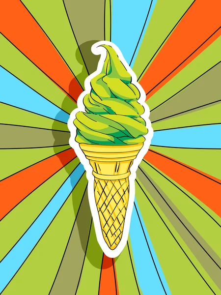 Pop-art ice cream — Stockfoto