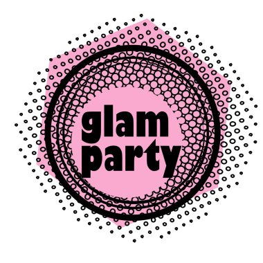 Glam parti damgası