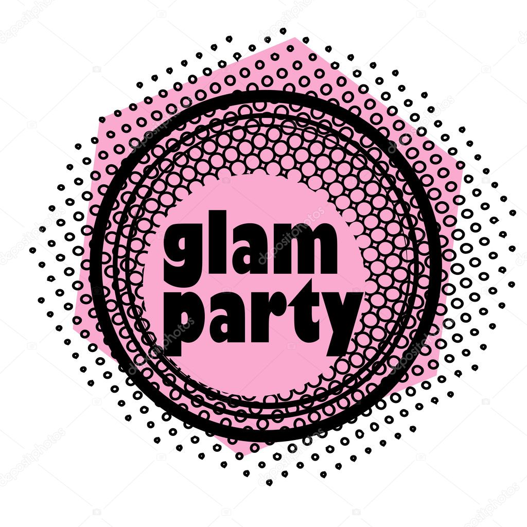 glam party stamp