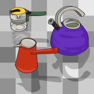 kitchen kettles clipart
