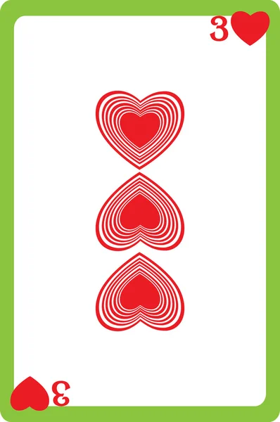 Drie van harten — Stockfoto