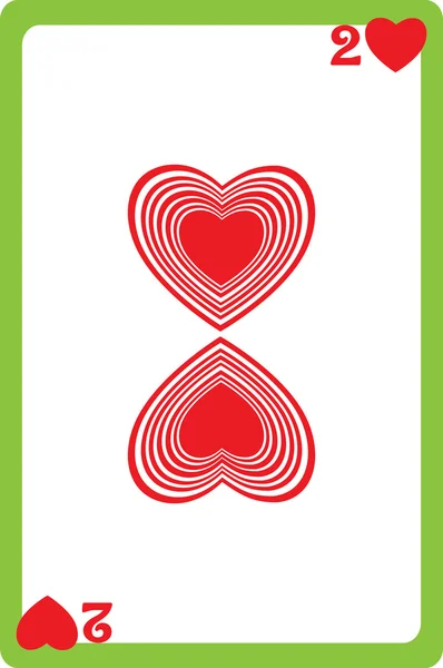 Two of hearts — Stock Photo, Image