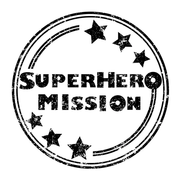 Superhelden-Mission Stockfoto