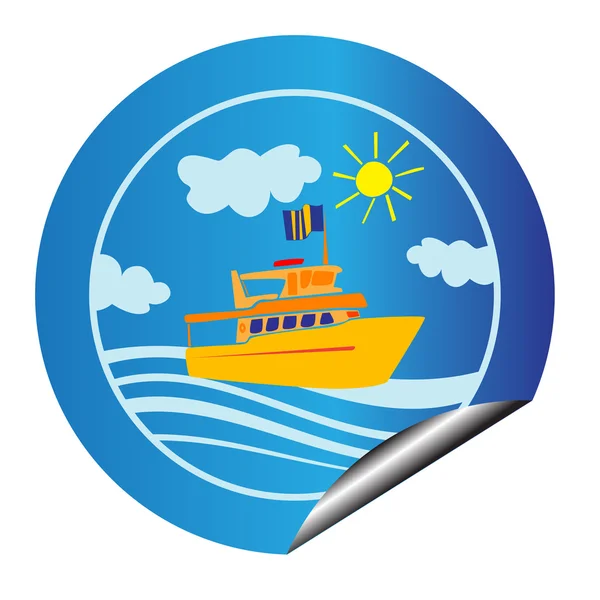 Leisure cruise sticker — Stock Photo, Image