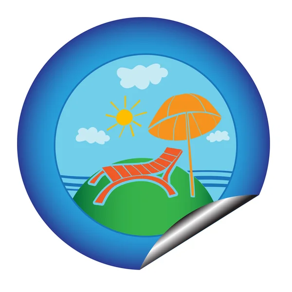 Vacation sticker — Stock Photo, Image