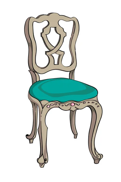 Cadeira barroca — Fotografia de Stock
