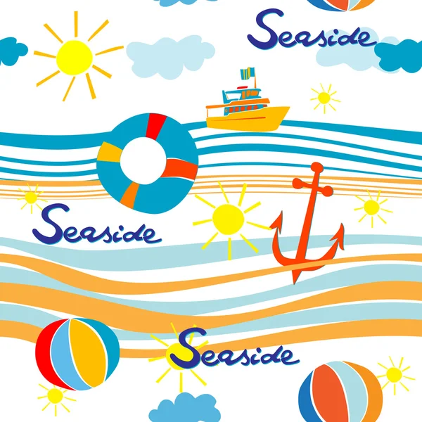 Seaside pattern — Stock Photo, Image