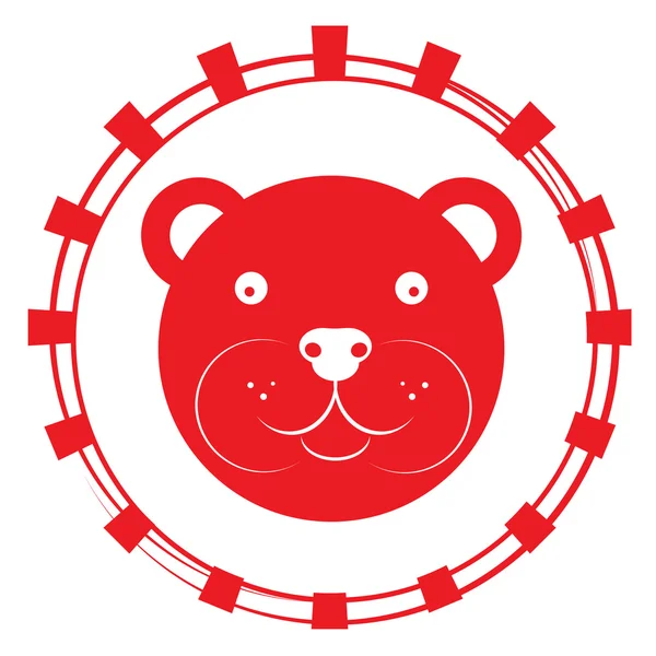 Teddy bear stamp — Stock Photo, Image