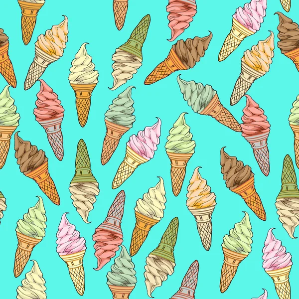Ice cream pattern — Stock Photo, Image