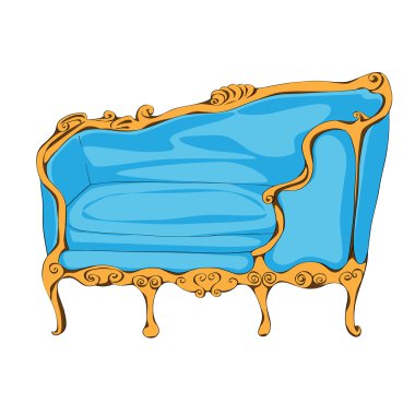 Beyaz'ın Rokoko kanepede