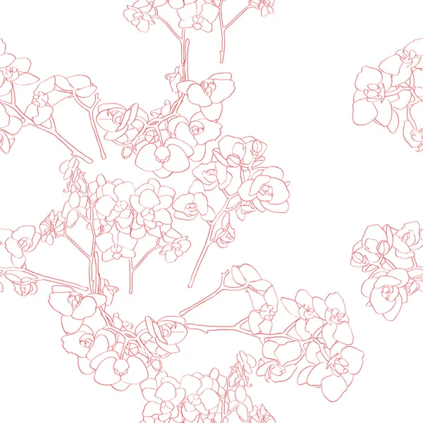 Orchids pattern — Stock Photo, Image