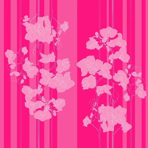 Pink orchids pattern — Stock Photo, Image