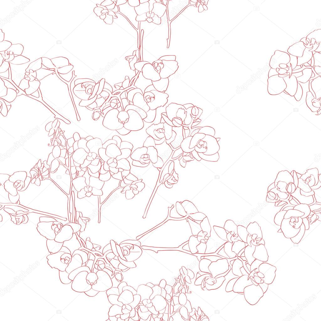 orchids pattern