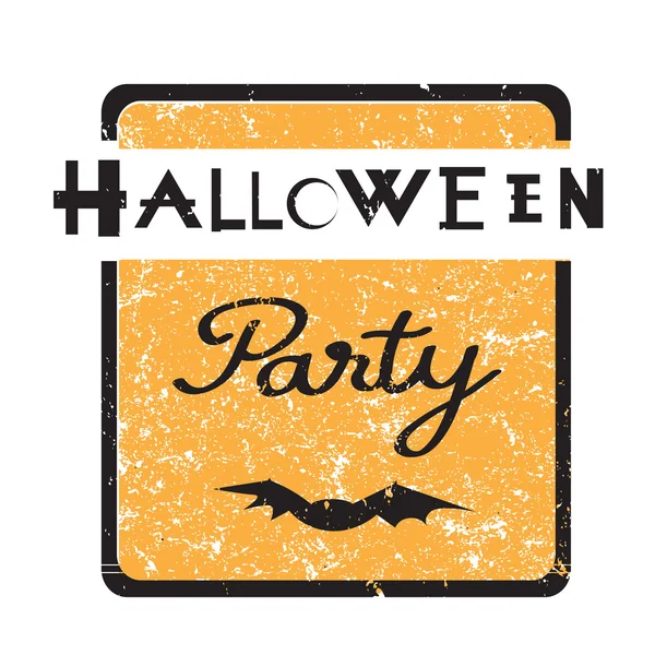 Halloween party razítko — Stock fotografie