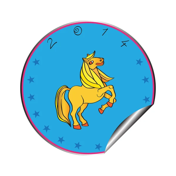 Year of the horse sticker — Stock Photo, Image