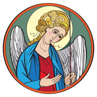 Renkli çizimi archangel