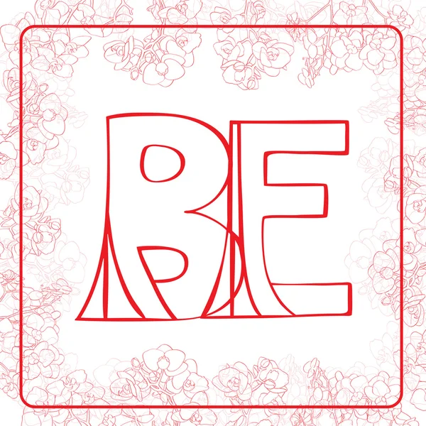 BE monogram — Stock Photo, Image