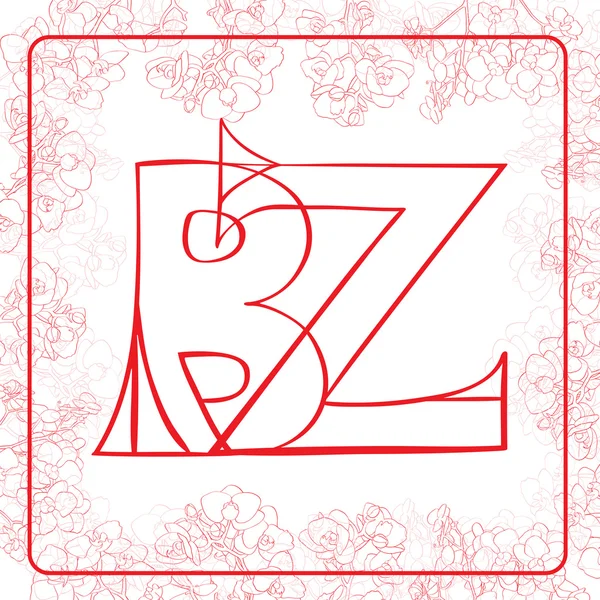 BZ monogram — Stok fotoğraf