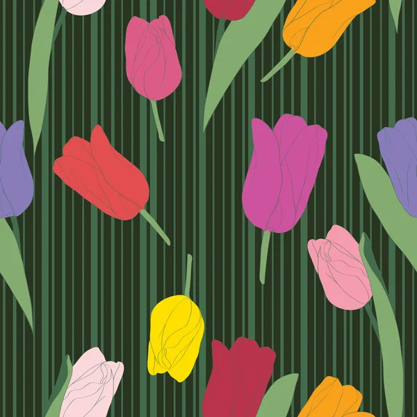 Tulips pattern — Stock Photo, Image