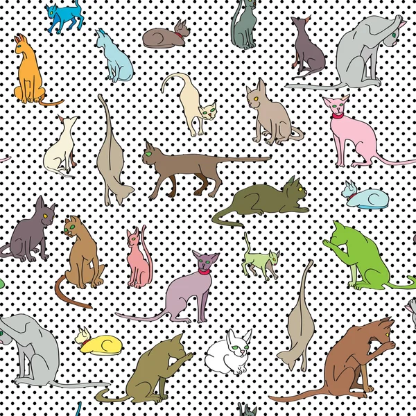 Cats pattern — Stock Photo, Image