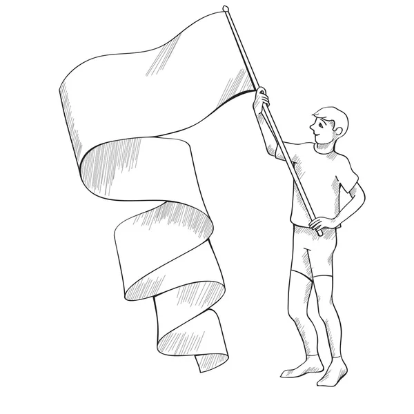 Флаг носителя — стоковое фото