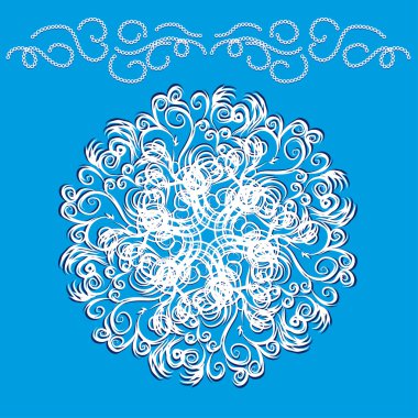 soyut izole vektör çiçek