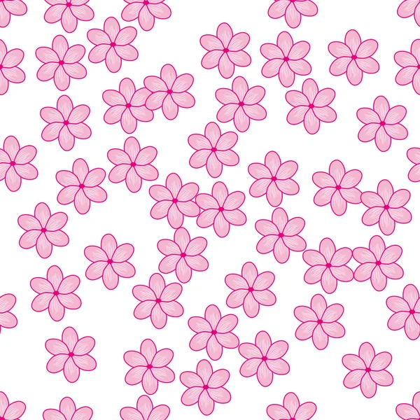 Zachte natuurlijke achtergrond met abstracte-roze bloemen — Stockvector