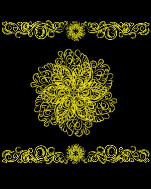 soyut izole vektör çiçek