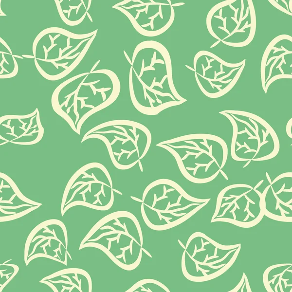 Seamless pattern with leaves — Stock Vector